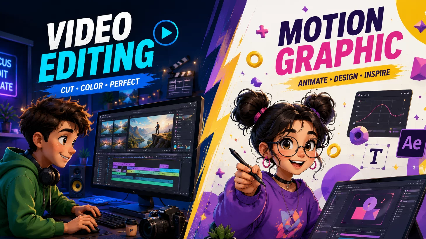 Motion Graphic And Video Editing